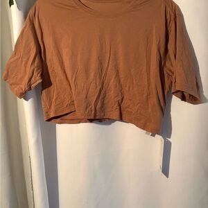 CRZ YOGA Brown Crop Top
